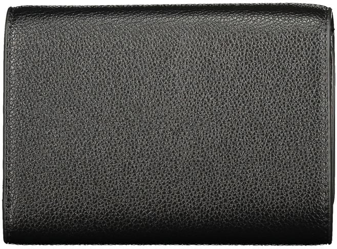 Valentino by Mario Valentino Mario Valentino Black Polyurethane Womens Wallet Zwart