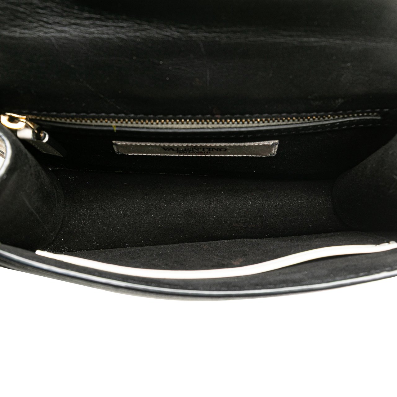 Valentino Small Kimono 1997 Print Glam Lock Shoulder Bag Zwart