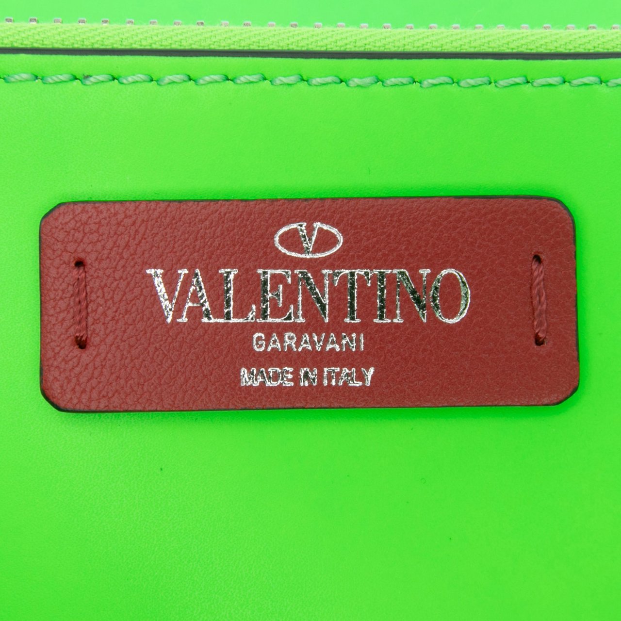 Valentino Leather VLTN Satchel Groen
