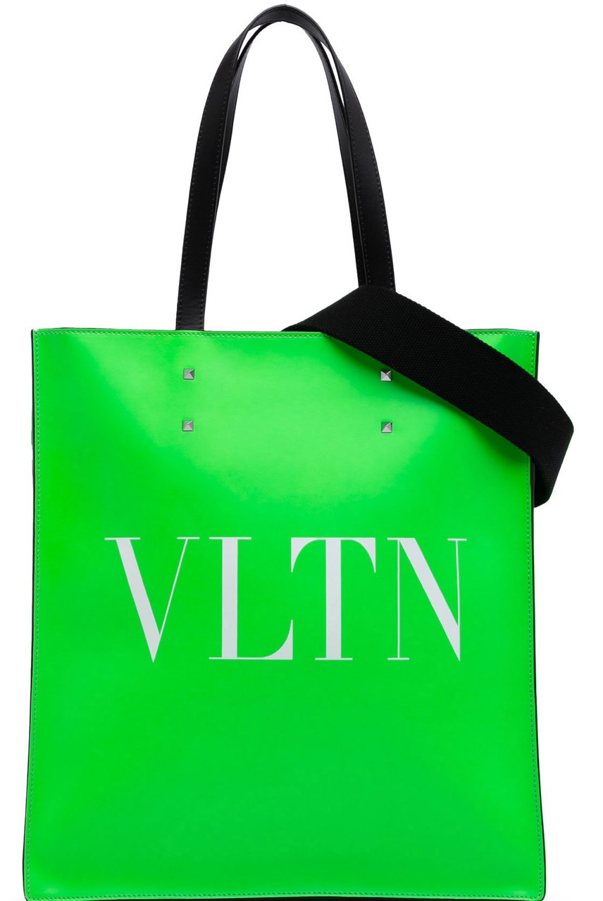 Valentino Leather VLTN Satchel Groen