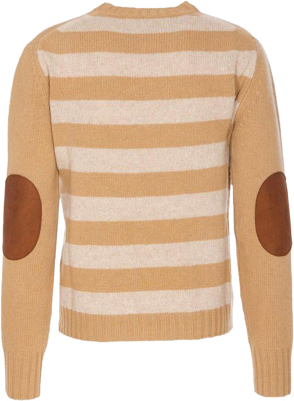 Valentino Cashmere And Wool Beige Dessin Beige