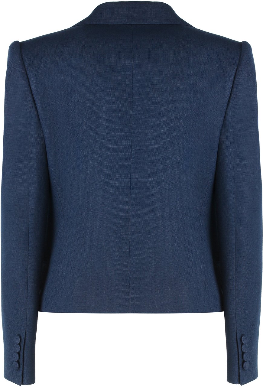 Valentino Short jacket with applied bow Blauw