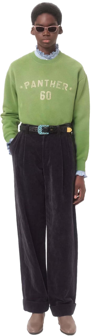 Valentino CHEZ VALENTINO PRINT SWEATER Groen