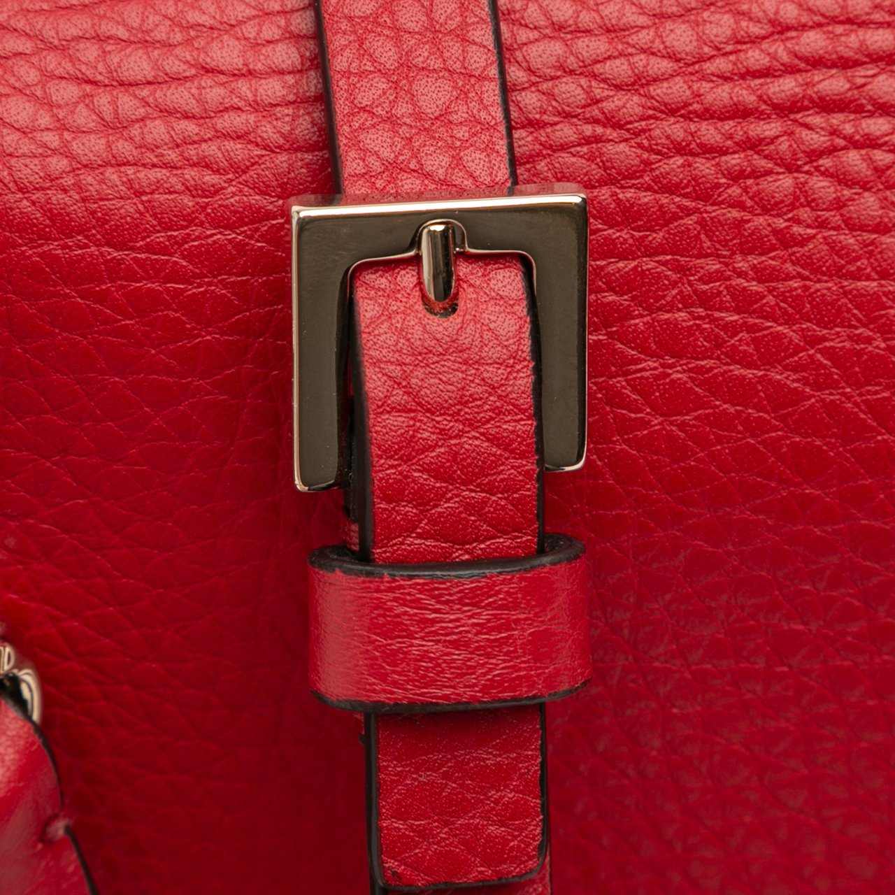 Valentino Small Grained Calfskin Rockstud Crossbody Rood