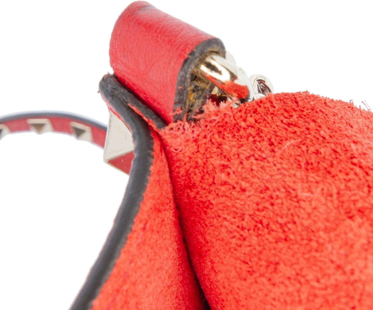 Valentino Small Grained Calfskin Rockstud Crossbody Rood