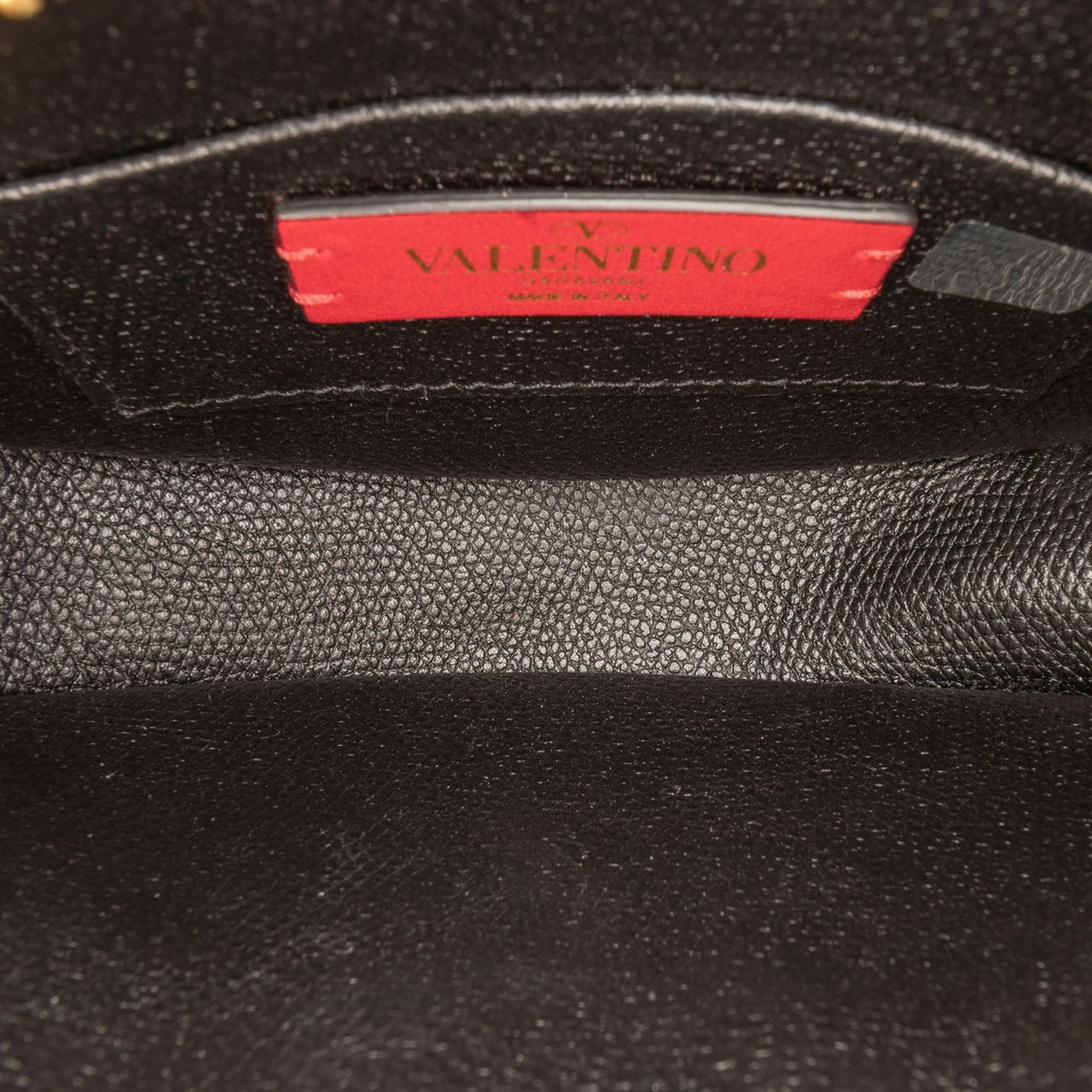 Valentino Mini Grainy Calfskin VLogo Hobo Zwart