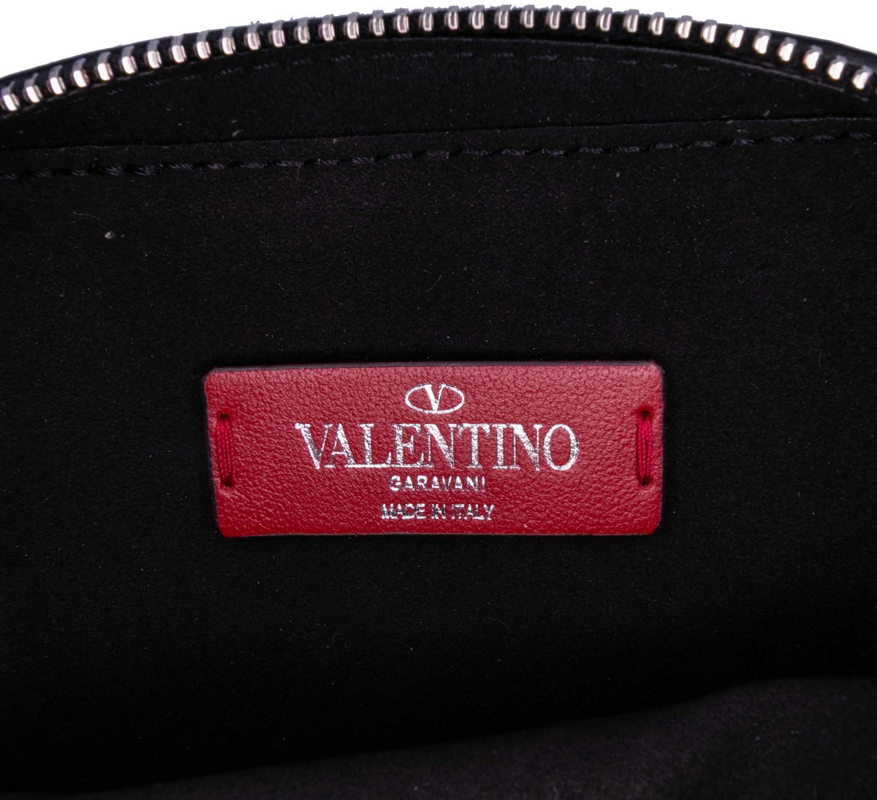 Valentino Small Leather VLTN Crossbody Zwart