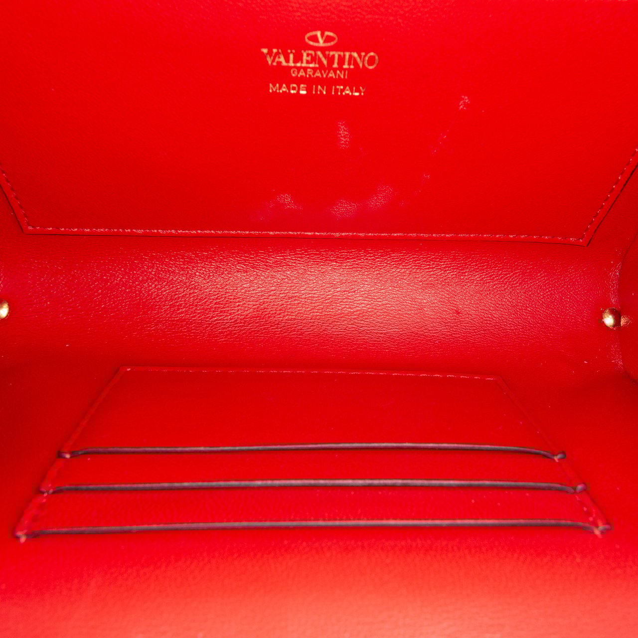 Valentino Leather Rockstud Alcove Box Satchel Zwart