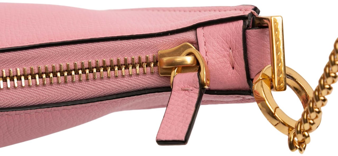 Valentino Mini Grainy Calfskin VLogo Hobo Roze