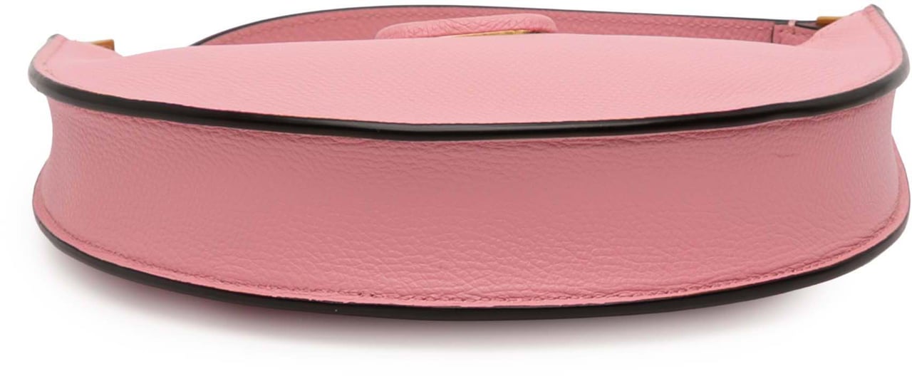 Valentino Mini Grainy Calfskin VLogo Hobo Roze