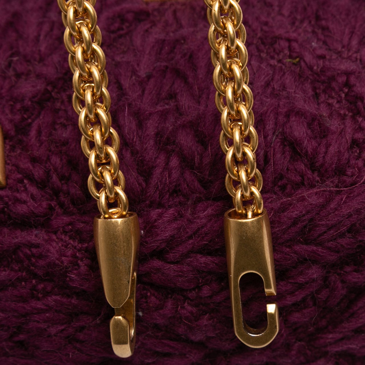 Valentino Large Knit Roman Stud Satchel Paars