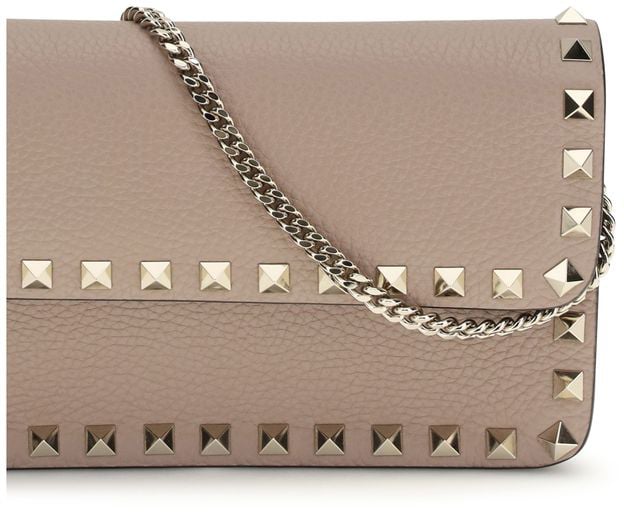 Valentino Garavani Valentino Garavani Beige Calf Leather Bos Taurus Wallet Beige