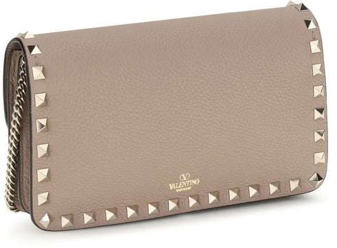 Valentino Garavani Valentino Garavani Beige Calf Leather Bos Taurus Wallet Beige