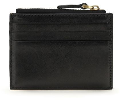 Valentino Garavani Valentino Garavani Black Calf Leather Bos Taurus Wallet Zwart