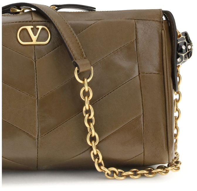 Valentino Garavani Valentino Garavani Beige Lamb Ovis Aries Aries Shoulder Bag Beige