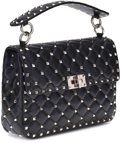 Valentino Garavani Valentino Garavani Black Lamb Ovis Aries Aries Shoulder Bag Zwart
