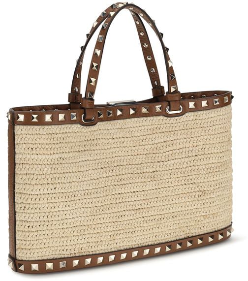 Valentino Garavani Valentino Garavani Beige Raffia Shoulder Bag Beige