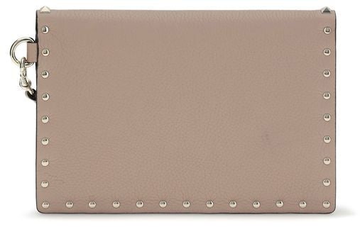 Valentino Garavani Valentino Garavani Pink Calf Leather Bos Taurus Wallet Roze