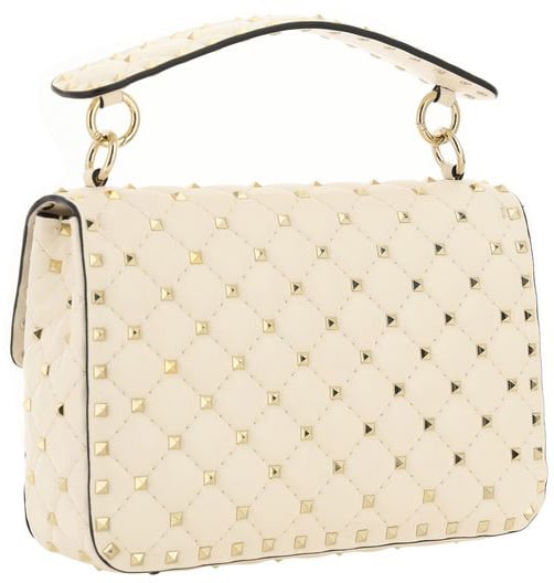 Valentino Garavani Valentino Garavani Beige Lamb Ovis Aries Aries Shoulder Bag Wit