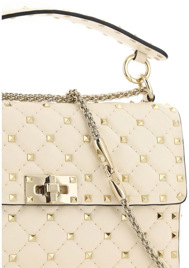 Valentino Garavani Valentino Garavani Beige Lamb Ovis Aries Aries Shoulder Bag Wit