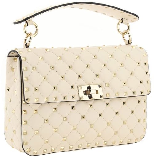 Valentino Garavani Valentino Garavani Beige Lamb Ovis Aries Aries Shoulder Bag Wit