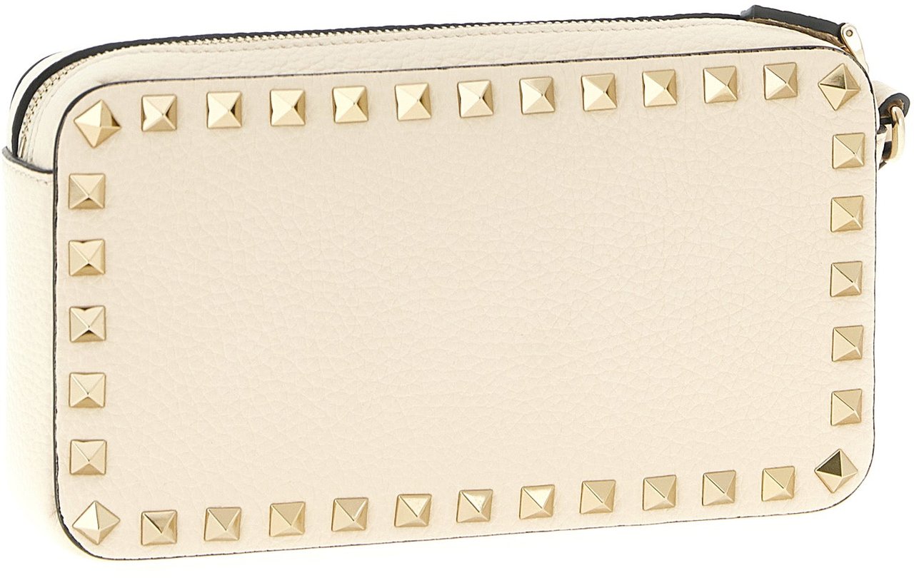 Valentino Garavani White Calfskin Clutch Bag Wit