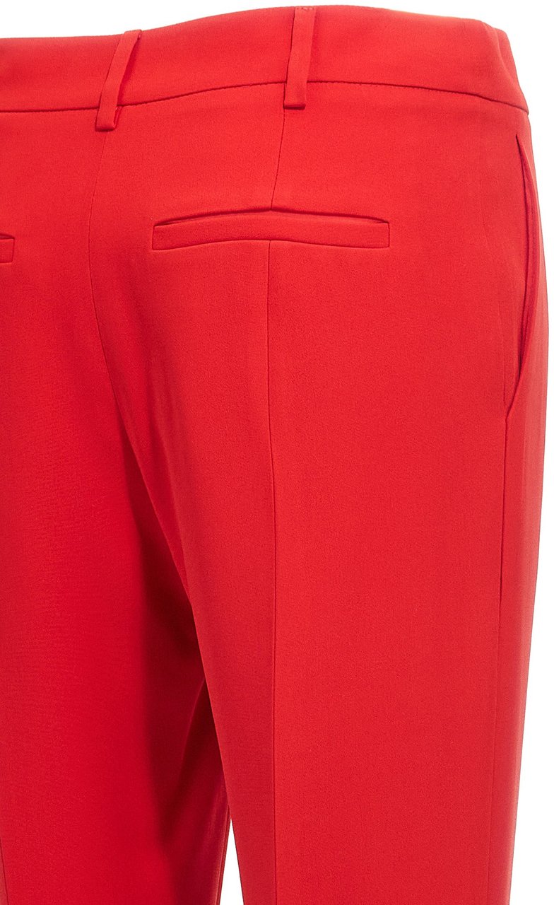 Valentino Garavani Multicolor Silk Dress Pants Rood