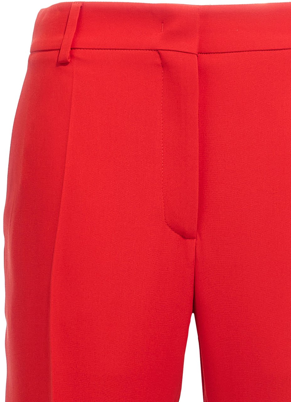 Valentino Garavani Multicolor Silk Dress Pants Rood
