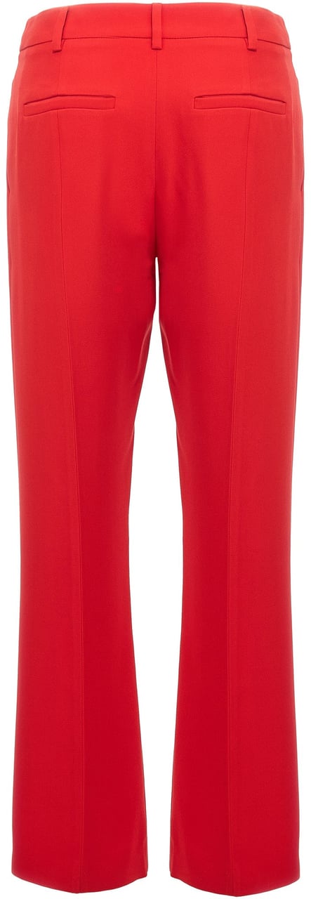 Valentino Garavani Multicolor Silk Dress Pants Rood