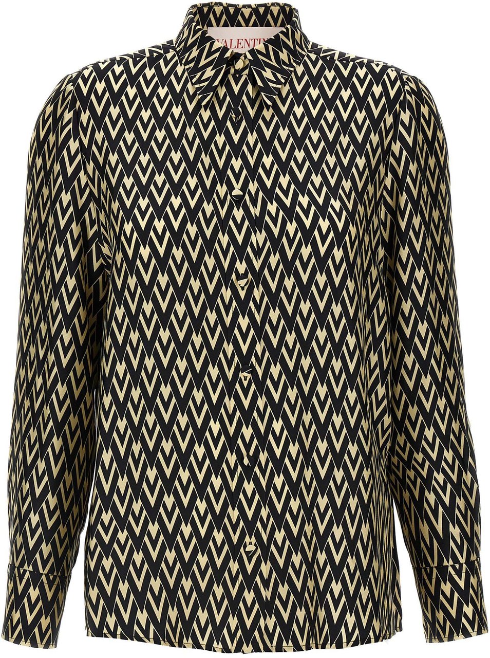 Valentino Garavani Bicolor Silk Blouse Divers