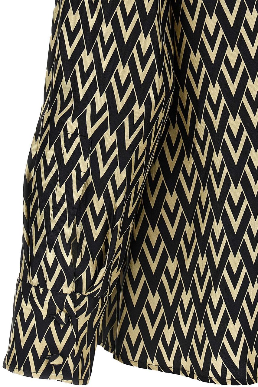 Valentino Garavani Bicolor Silk Blouse Divers