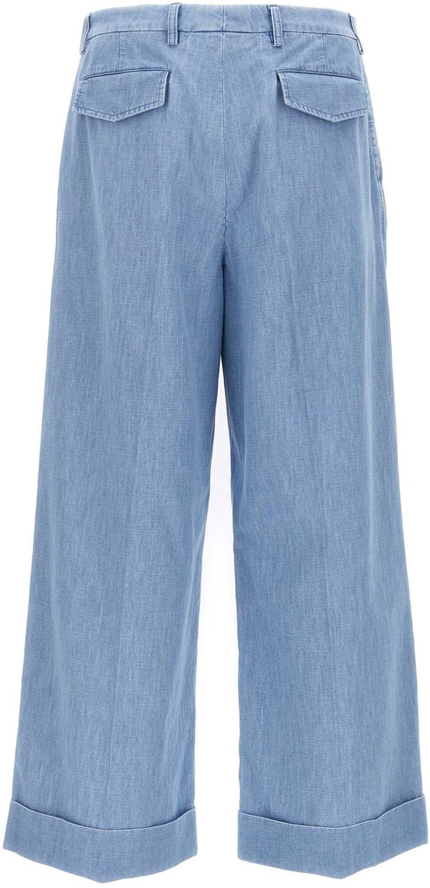 Valentino Garavani Blue Cotton Jeans Denim Blauw