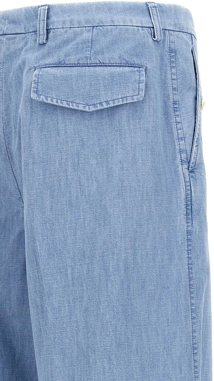 Valentino Garavani Blue Cotton Jeans Denim Blauw
