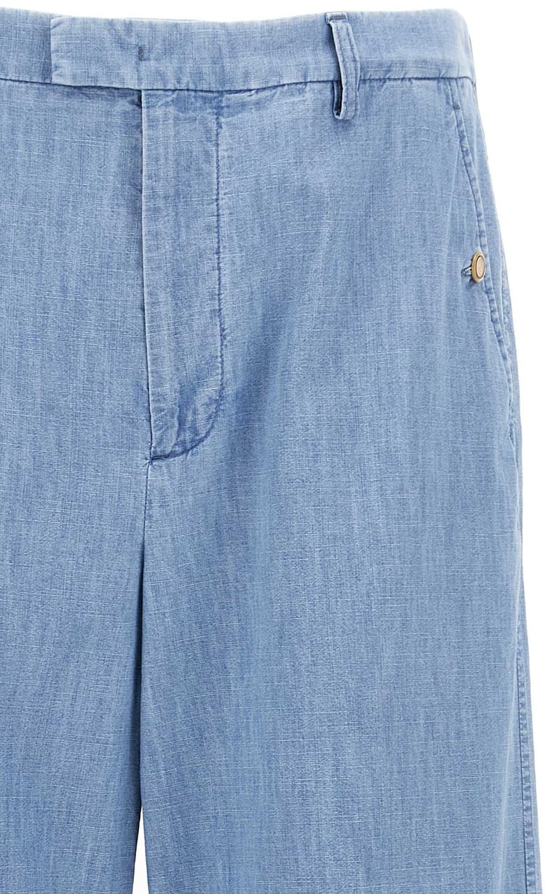 Valentino Garavani Blue Cotton Jeans Denim Blauw