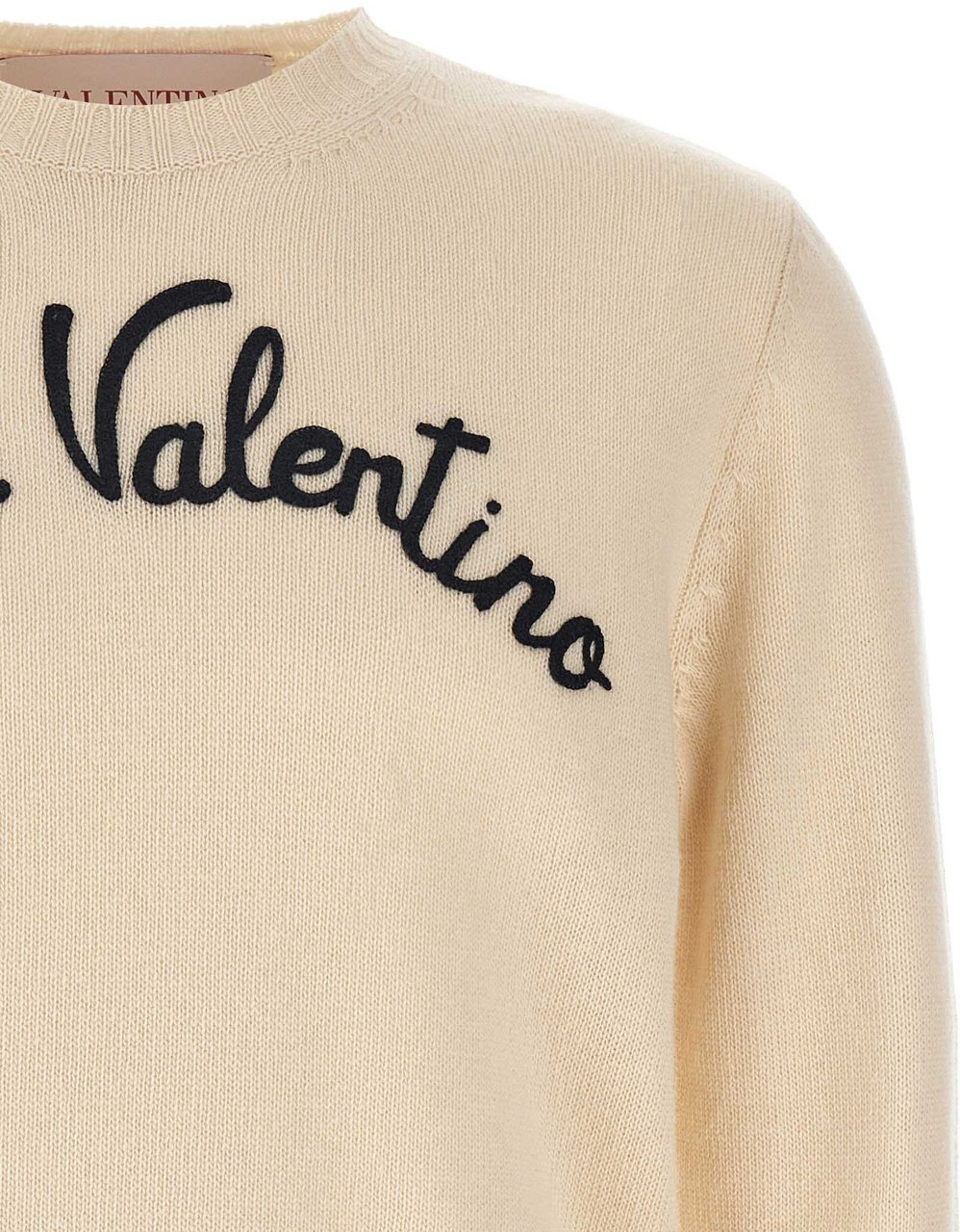 Valentino Garavani Beige Virgin Wool Cardigan Beige