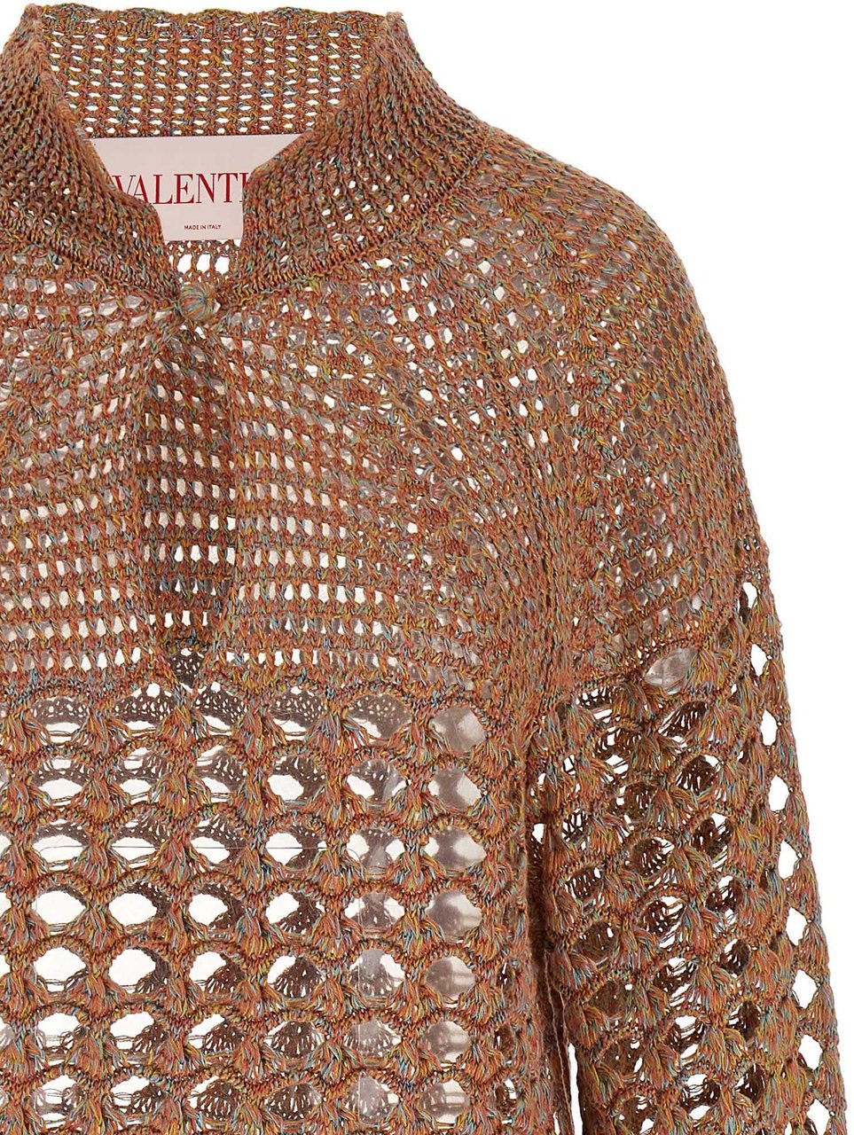 Valentino Garavani Multicolor Linen Cardigan Divers