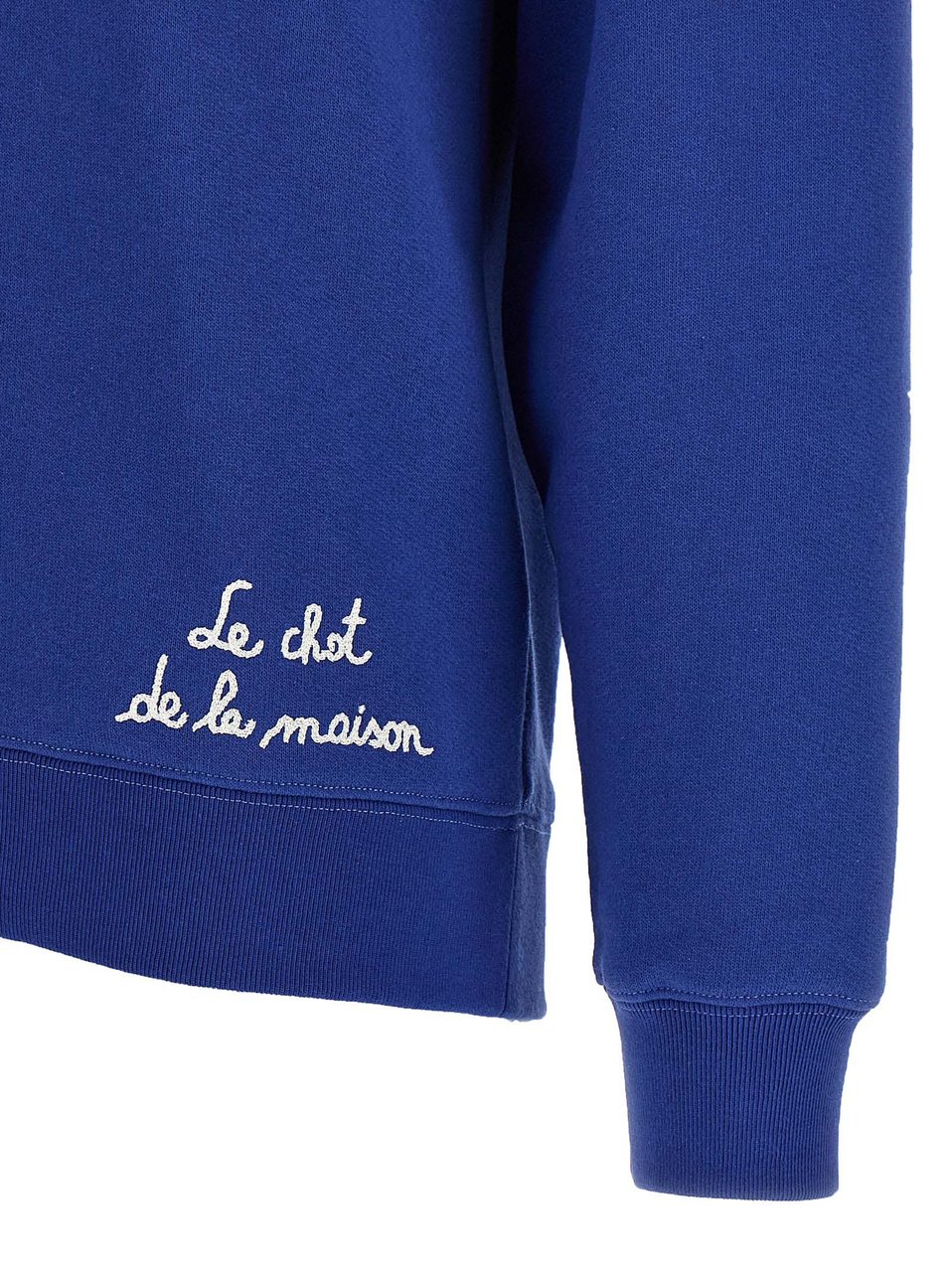 Valentino Garavani Blue Cotton Sweatshirt Blauw