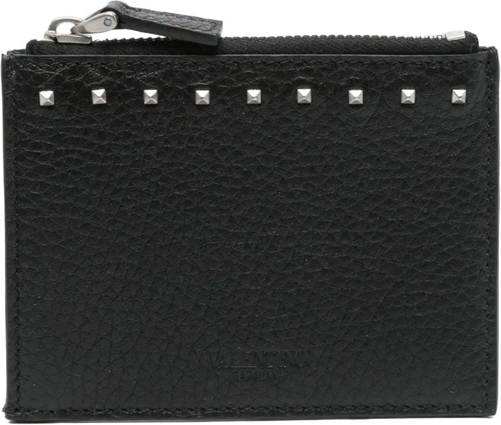 Valentino Garavani Leather Card Holder Divers