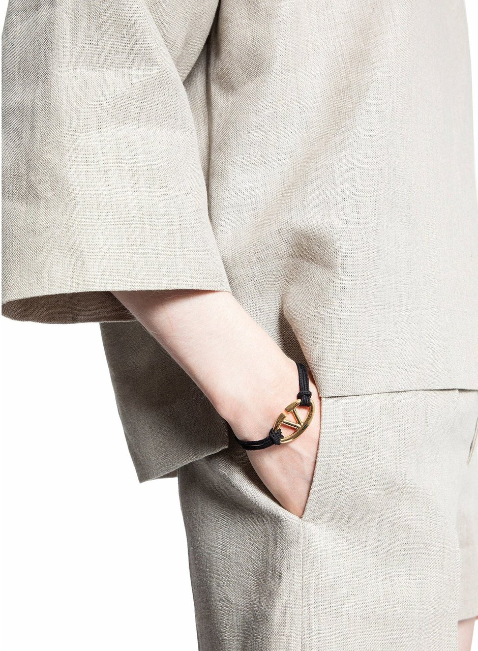 Valentino Garavani V-Logo Cotton Bracelet Divers