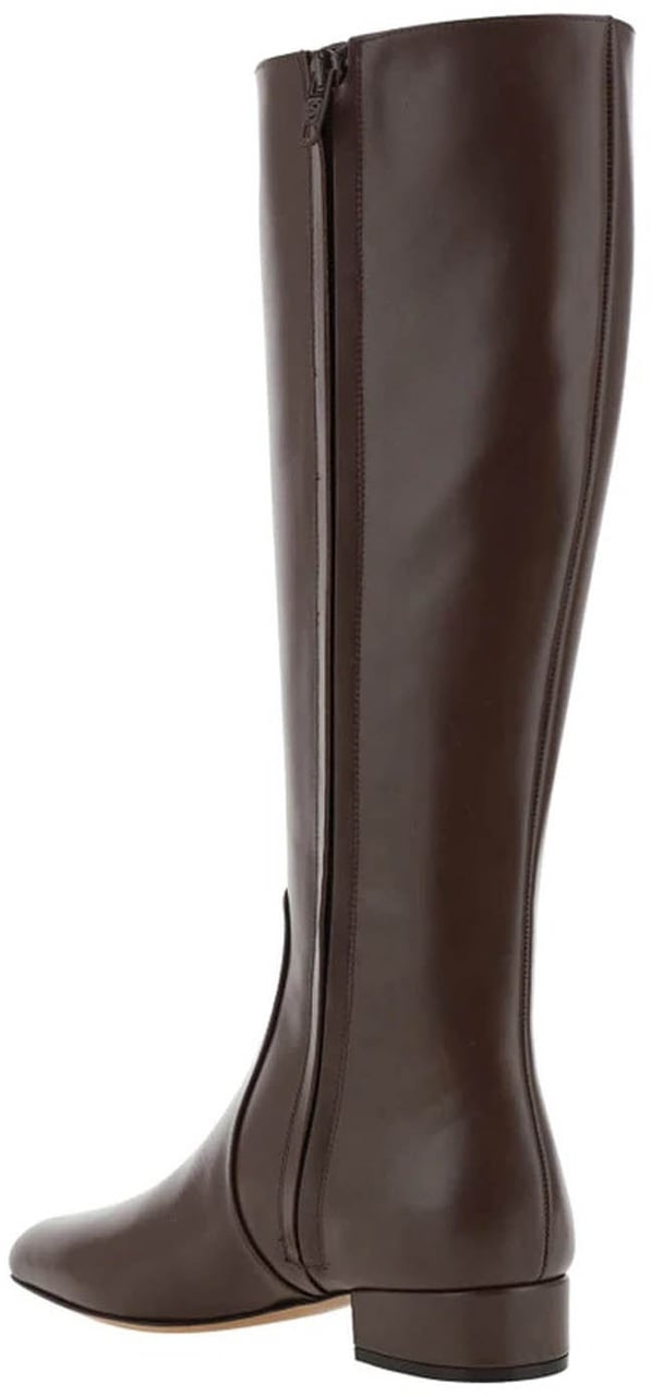 Valentino Garavani Leather Logo Boots Divers