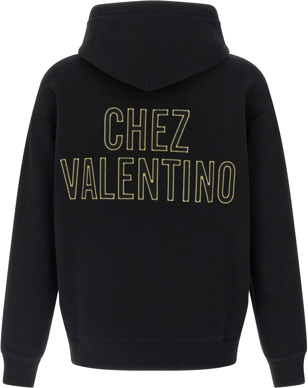 Valentino Garavani Black Cotton Sweatshirt Zwart
