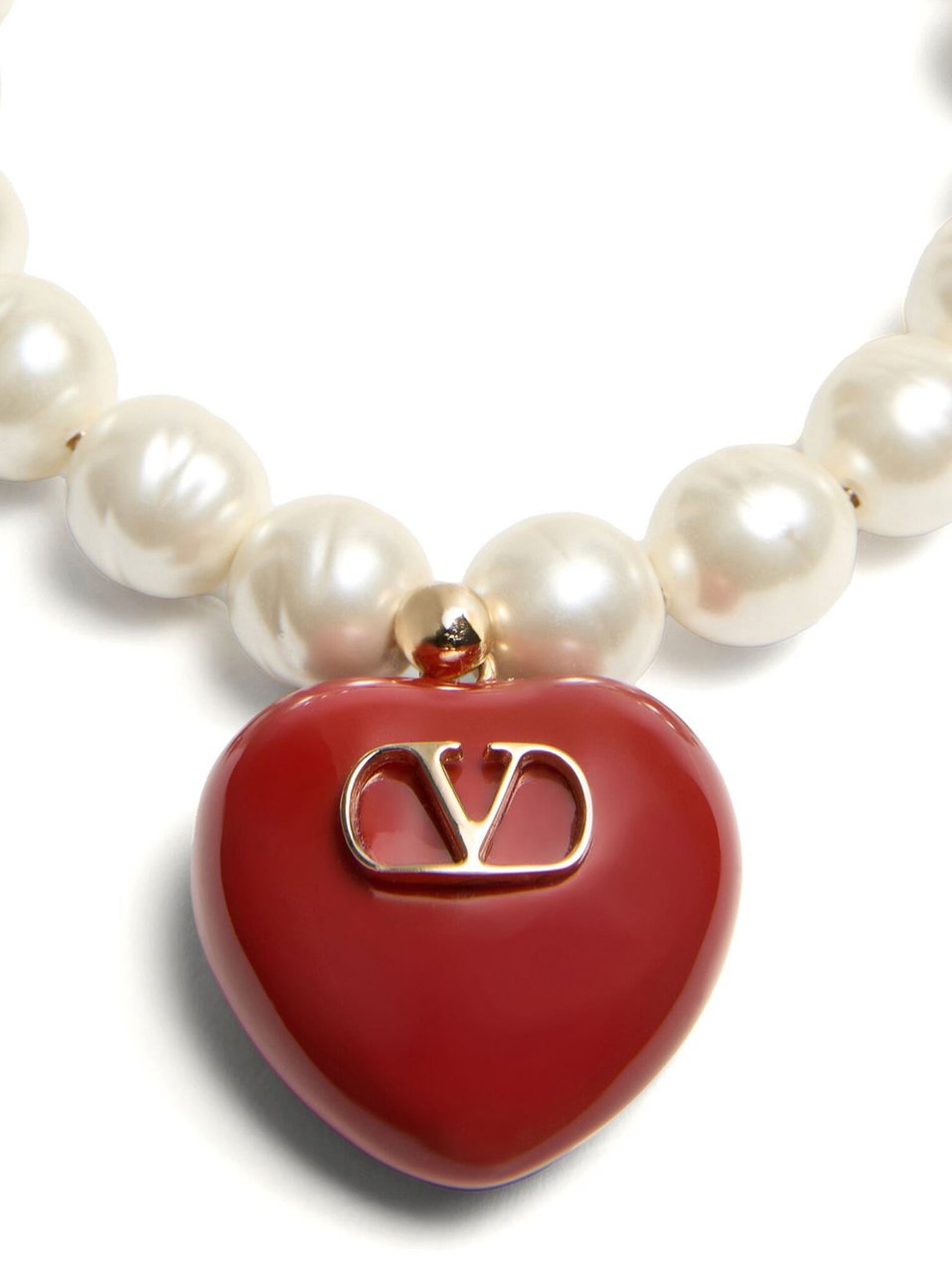 Valentino Garavani Multicolor Brass Bracelet Rood