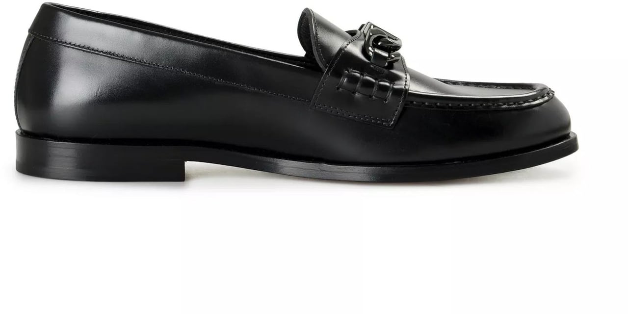 Valentino Garavani Valentino Garavani Leather Loafers Zwart