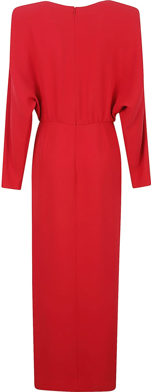 Valentino Garavani Fluid Silk Maxi Dress Rood