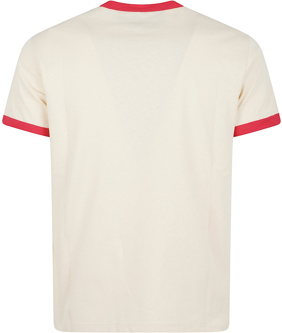 Valentino Garavani Cream Cotton T-Shirt with Playful Graphic Print Neutraal
