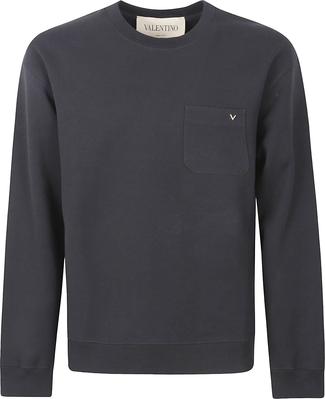 Valentino Garavani Regular Fit Valentino Knit Sweater with VGold Logo Grijs
