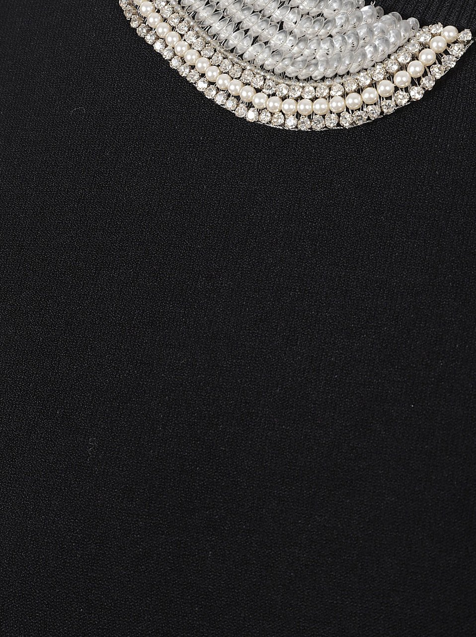 Valentino Garavani Embellished Collar Mini Dress Zwart