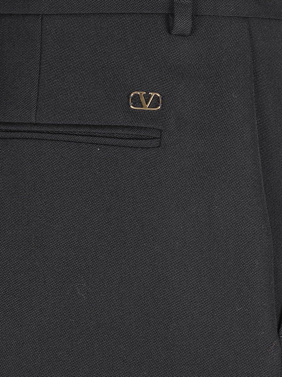 Valentino Garavani Tailored Virgin Wool Trousers Zwart