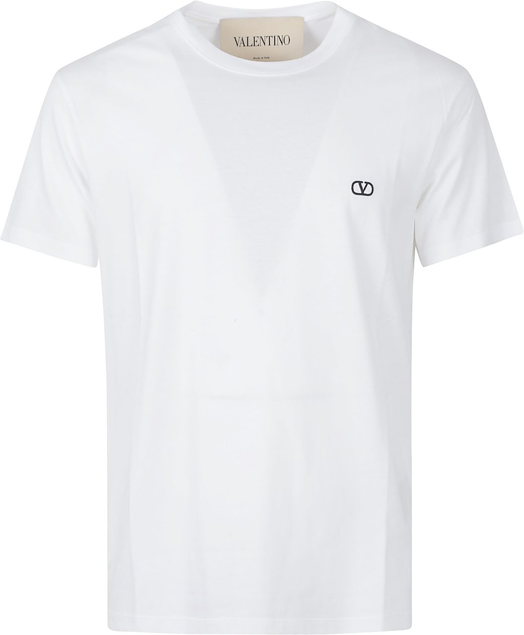 Valentino Garavani Signature Embroidered Cotton T-Shirt Wit