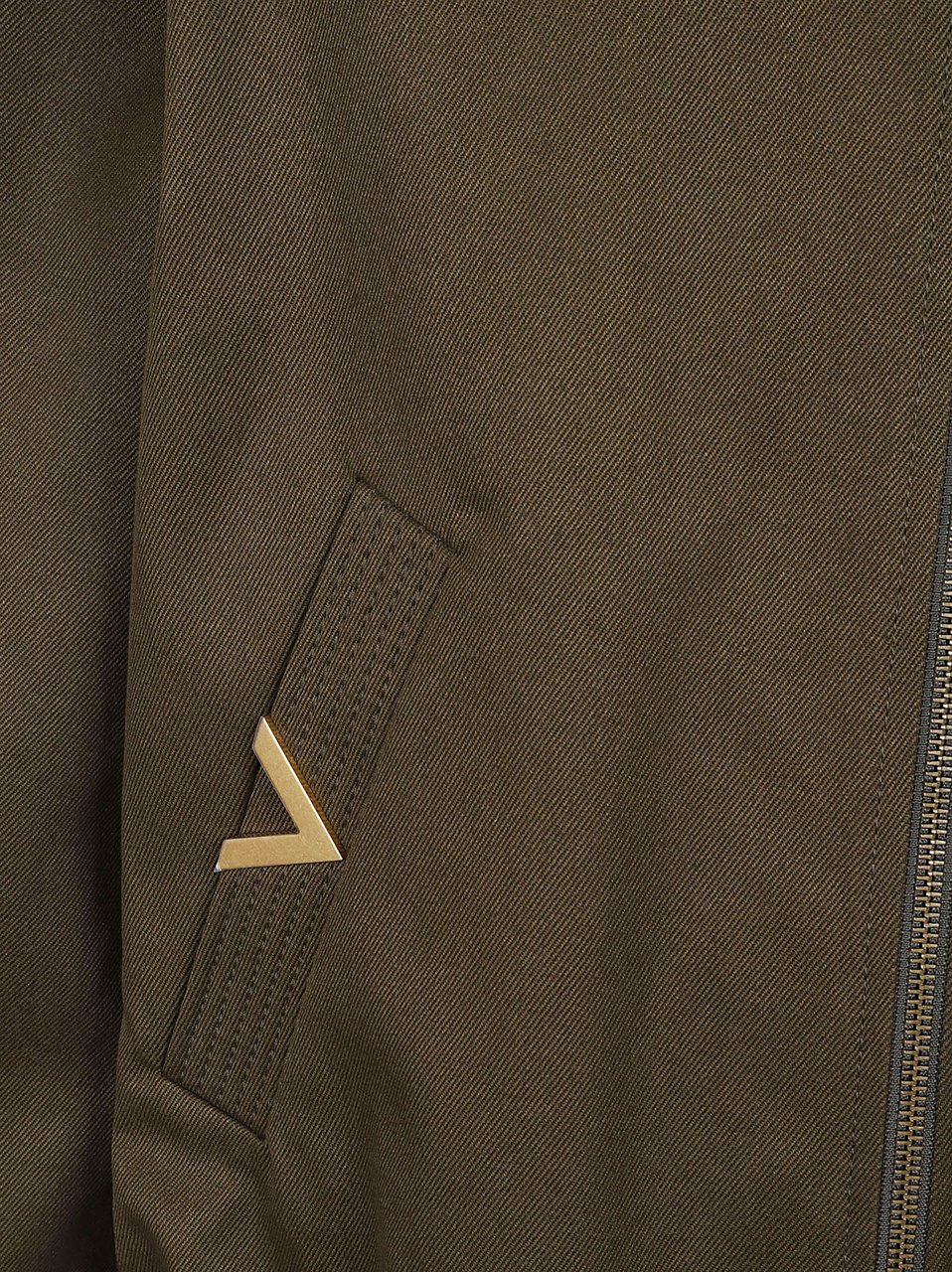 Valentino Garavani Cropped Military-Style Jacket Grijs